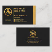Gold Line Column Exquise Black Chauffeur Visitekaartje (Voorkant / Achterkant)
