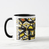 GOLD Line – Elegante Minimalistische Abstracte Mok (Links)