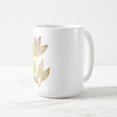 Gold Line Floral Coffee Mug Koffiemok (Voorkant rechts)