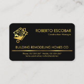 Gold Line Handyman Tools Builder Visitekaartje (Voorkant)