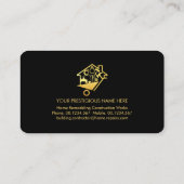 Gold Line Handyman Tools Builder Visitekaartje (Achterkant)