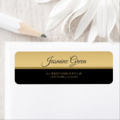 Gold line op zwart en gouden label (Insitu)