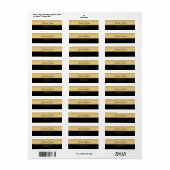 Gold line op zwart en gouden label (Full Sheet)