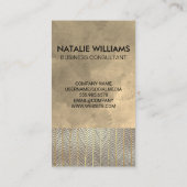 Gold Line Pattern | Achtergrond Waterverf Visitekaartje (Achterkant)