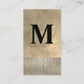 Gold Line Pattern | Achtergrond Waterverf Visitekaartje (Voorkant)