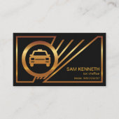 Gold Line Routes Border Taxi Driver Visitekaartje (Voorkant)