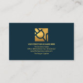 Gold Line Wave Layers Gold Power Plug-elektricien Visitekaartje (Achterkant)