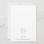 Gold Lined Floral White & Black Wedding (Achterkant)