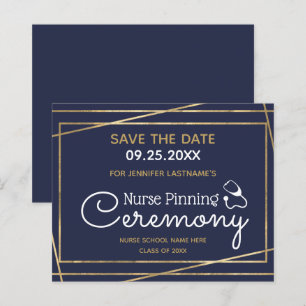 Gold Lines Nurse Pinning Ceremony Save the Date