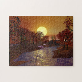 Gold Linger - Autumn Scene Legpuzzel