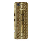 Gold Links en Braid iPhone Hoesje (Achterkant Rechts)
