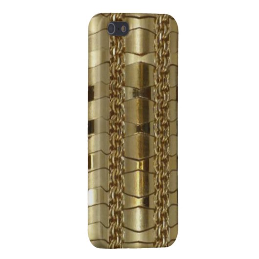 Gold Links en Braid iPhone Hoesje (Achterkant Rechts)