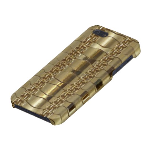 Gold Links en Braid iPhone Hoesje (Onderkant)