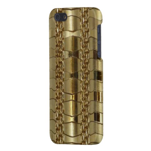 Gold Links en Braid iPhone Hoesje (Achterkant Links)