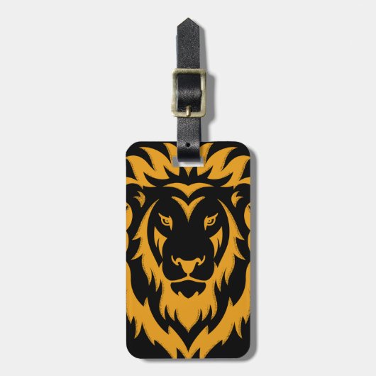 Gold Lion Big Graphic Bagagelabel (Voorkant verticaal)