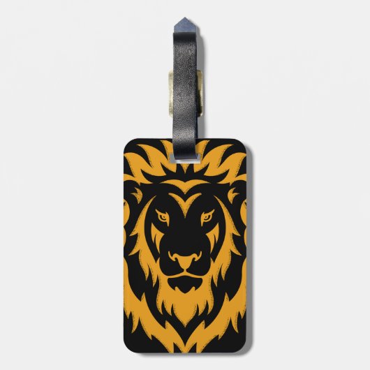 Gold Lion Big Graphic Bagagelabel (Achterkant verticaal)