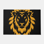 Gold Lion Big Graphic op zwart Deurmat (Voorkant)
