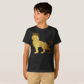 Gold Lion King | Wilde dieren T-shirt (Voorkant volledig)