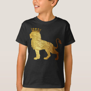 Gold Lion King   Wilde dieren T-shirt