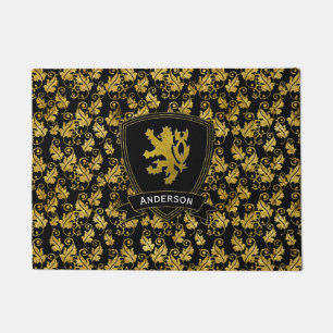 Gold Lion Rampant vult uw kleur aan Deurmat