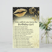 Gold Lips Hoe goed ken je het verjaardagsmeisje? (Staand voorkant)