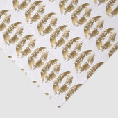 Gold Lips Patroon Tissuepapier (Detail)