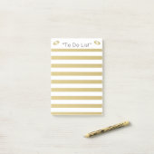 Gold Lips "to do List" Post-it® Notes (Op bureau)