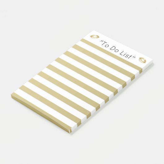 Gold Lips "to do List" Post-it® Notes (Schuin)