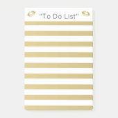 Gold Lips "to do List" Post-it® Notes (Voorkant)