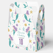 Gold Little Mermaid 10th Birthday | Under the Sea Bedankdoosjes (Geopend)