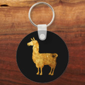 Gold Llama-Sleutelhanger Sleutelhanger (Voorkant)