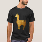 Gold Llama T-Shirt (Voorkant)