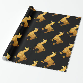 Gold Llama Wrapping Paper Cadeaupapier