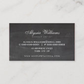 GOLD LOGO classy elegante glitter sprankelend zwar Visitekaartje (Achterkant)