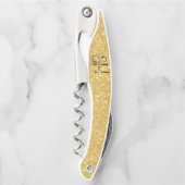 Gold Logo Corkschroef Kurkentrekker (Voorkant)