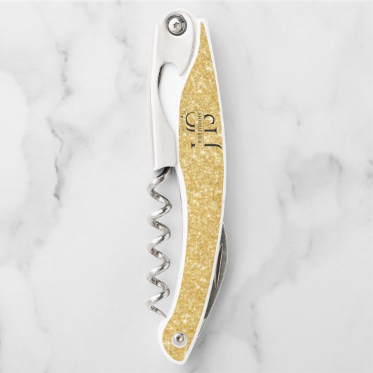 Gold Logo Corkschroef Kurkentrekker (Voorkant)