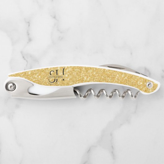 Gold Logo Corkschroef Kurkentrekker (Voorkant)