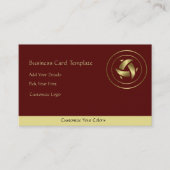 Gold Logo Crescent Moons Visitekaartje (Voorkant)