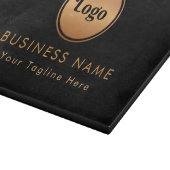Gold Logo & Custom Text Business Company Branded Snijplank (Hoek)