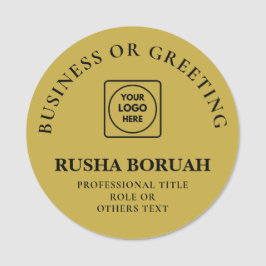 Gold Logo Employee Badge Printed nametags