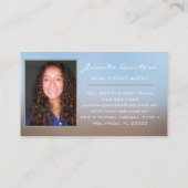 Gold Logo House Real Estate Agent Professional Visitekaartje (Achterkant)