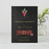 Gold Logo Lawyer Kantoor kerstfeest Kaart (Staand voorkant)