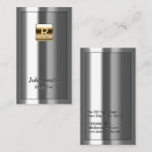 Gold Logo Metallic Dispatcher Visitekaartje (Voorkant / Achterkant)