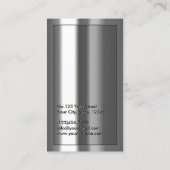 Gold Logo Metallic Dispatcher Visitekaartje (Achterkant)