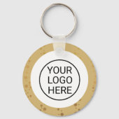 Gold Logo Real Estate Business Promotional Sleutelhanger (Voorkant)