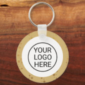 Gold Logo Real Estate Business Promotional Sleutelhanger (Voorkant)