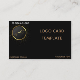 Gold Logo Uffington-paard Visitekaartje
