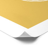 Gold Lombard Wavy Lines Modern Minimal Art Print (Hoek)