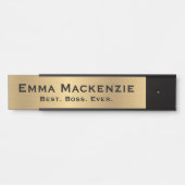 Gold look aanpasbare Kantoor deurbordjes Deurbordje (Voorkant)