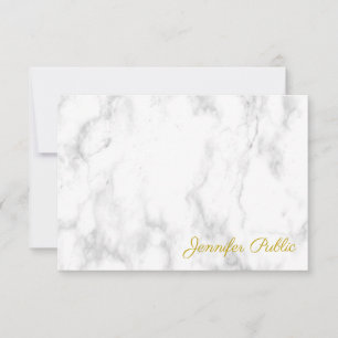 Gold look Calligraphy Monogram Marble Sjabloon